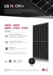Panel moduł fotowoltaiczny LG 380W LG Neon2 H Full Black LG380N1K-E6 25 lat gwarancji LG